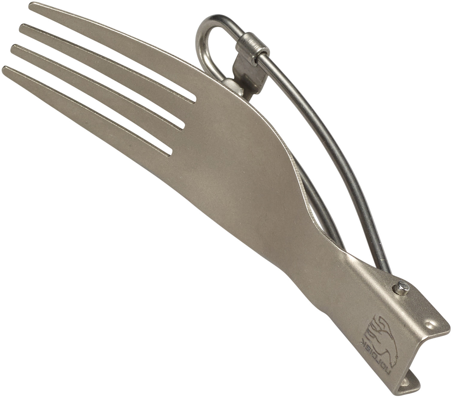 Titanium foldable fork